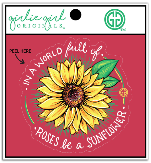Girlie Girl Originals World Sunflowers Decal/Sticker