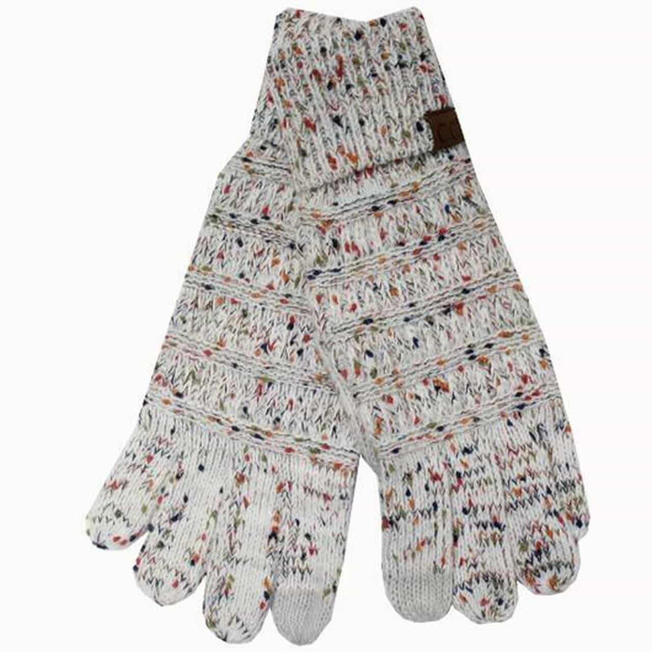 C.C. Brand Ivory Speckled Gloves