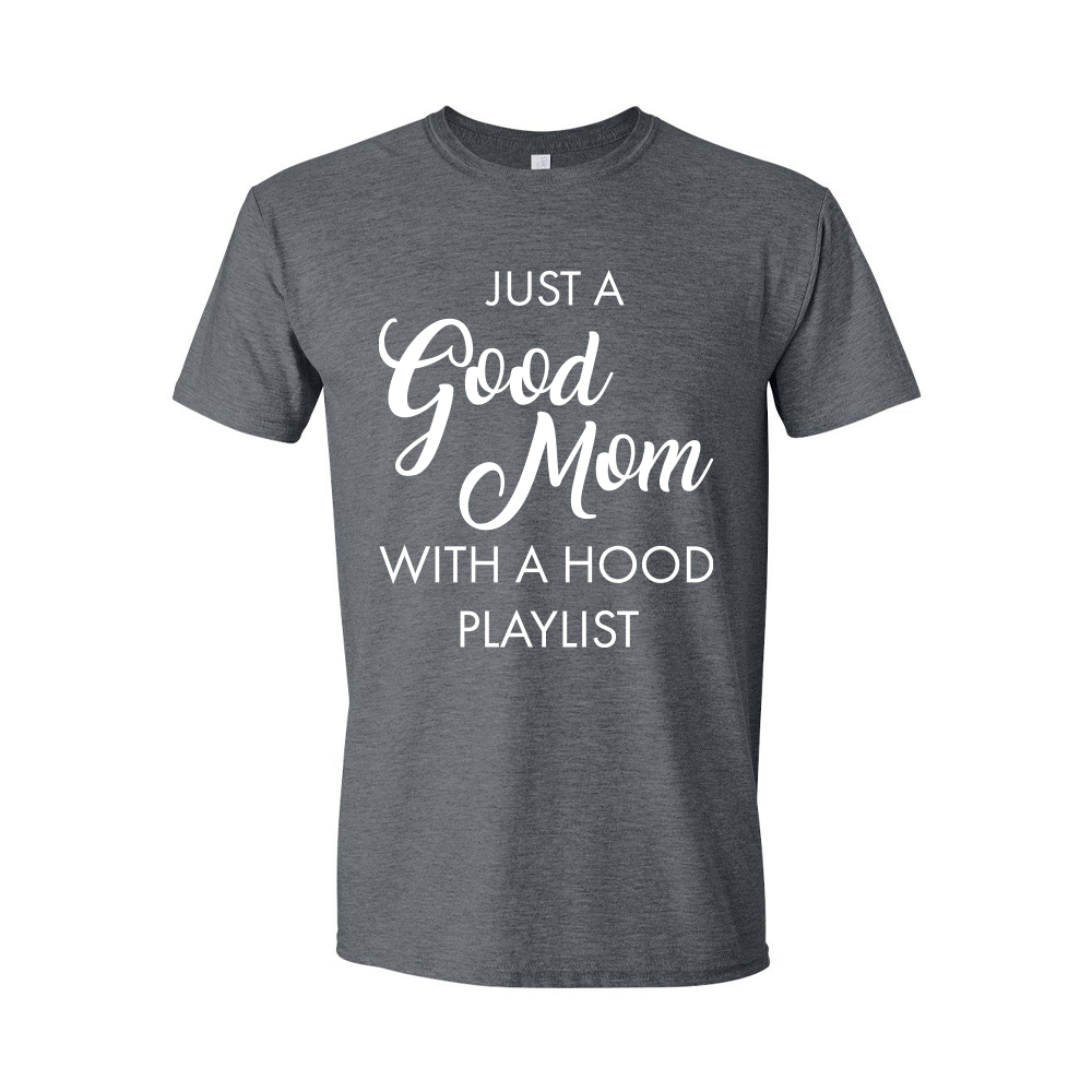 Daydream Tees Good Mom Hood Playlist Dark Heather