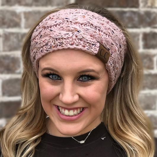 C.C. Speckled Headwrap Rose