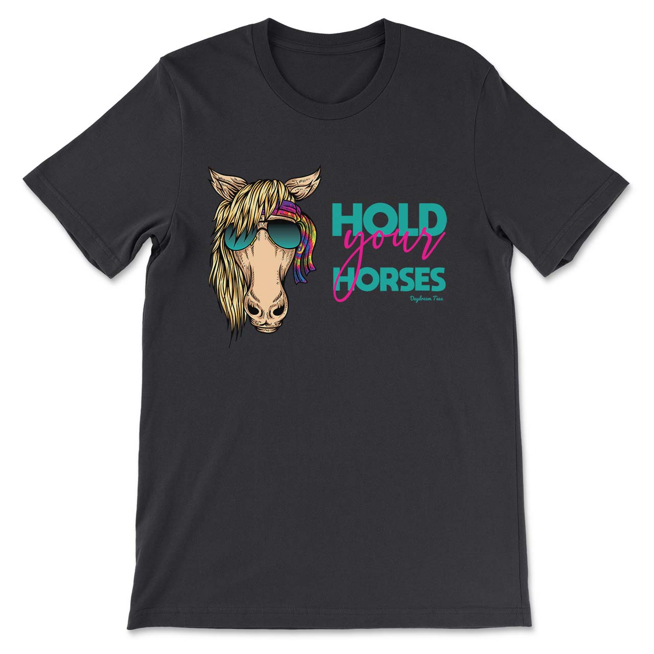 Daydream Tees Hold Your Horses Black