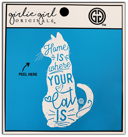 Girlie Girl Originals Where Your Cat Is Decal/Sticker