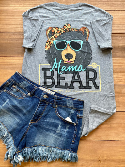 Girlie Girl Originals Mama Bear Bandana Graphite Heather