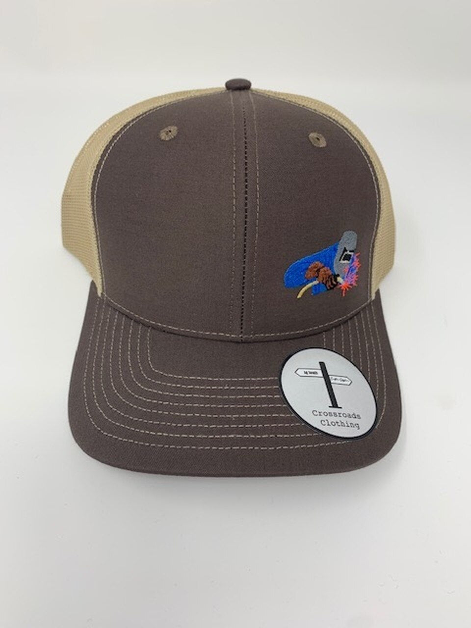 Crossroads Clothing Welder Hat Brown/Khaki
