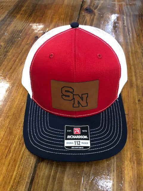 Round Here Clothing SN Patch Hat Red/White/Nvy