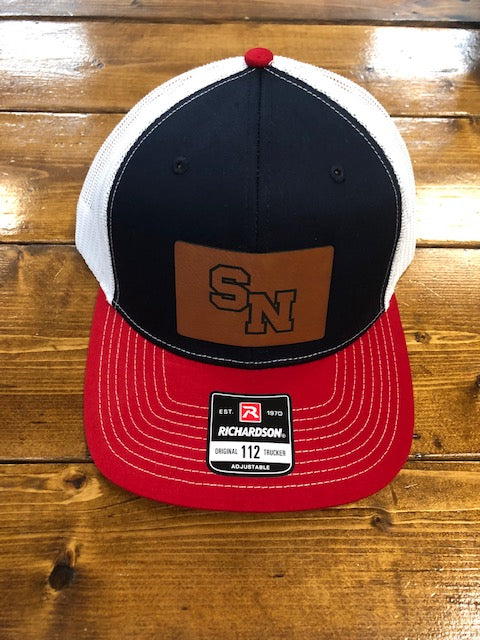 Round Here Clothing SN Patch Hat Navy/White/Red