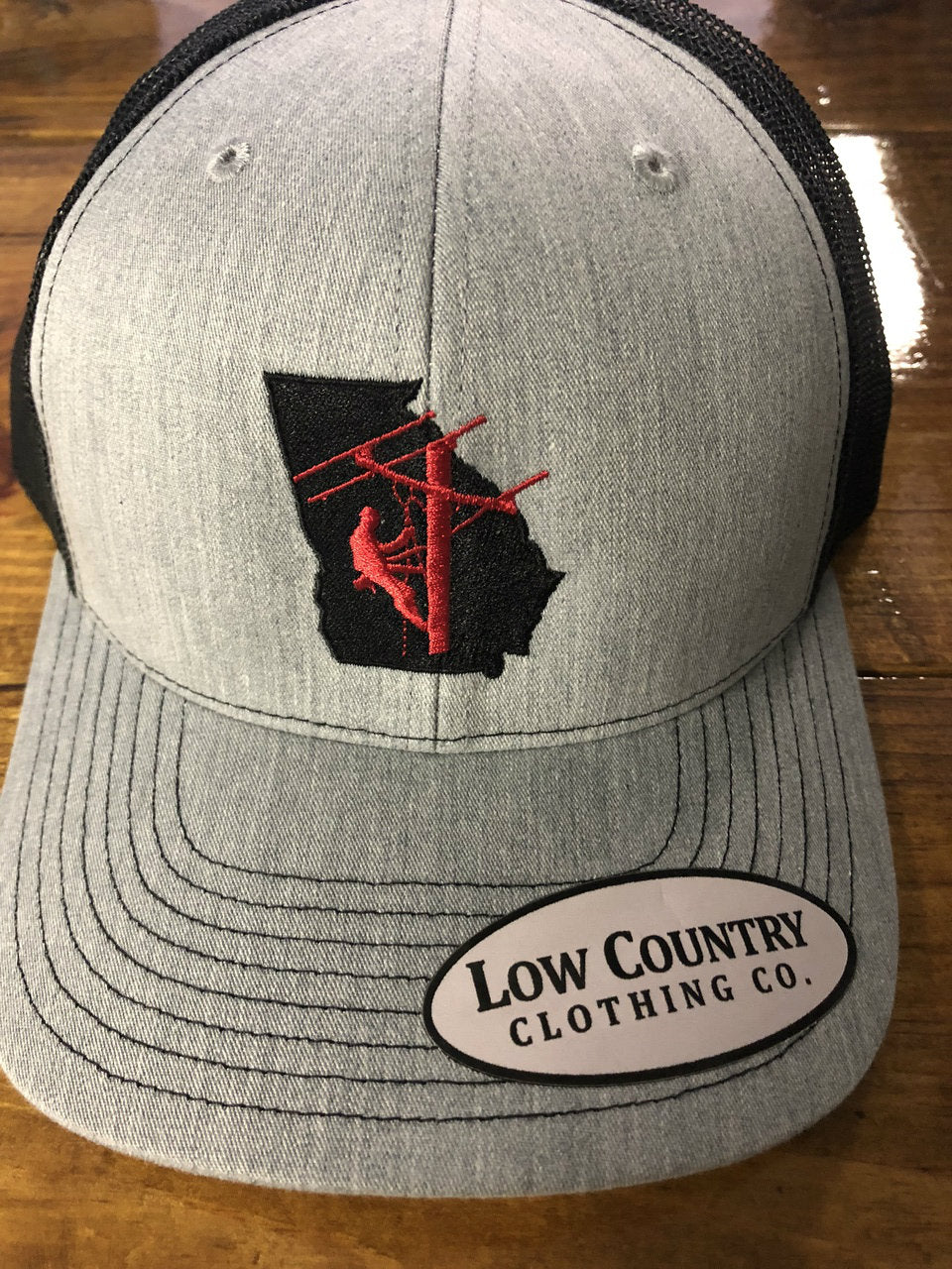 Low Country Clothing  Lineman Grey/Black Hat