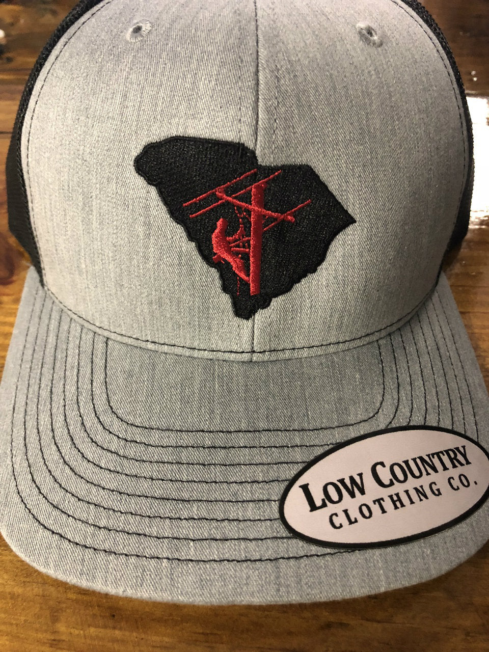 Low Country Clothing  Lineman Grey/Black Hat