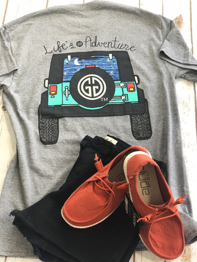 Girlie Girl Originals Life's An Adventure Graphite Heather