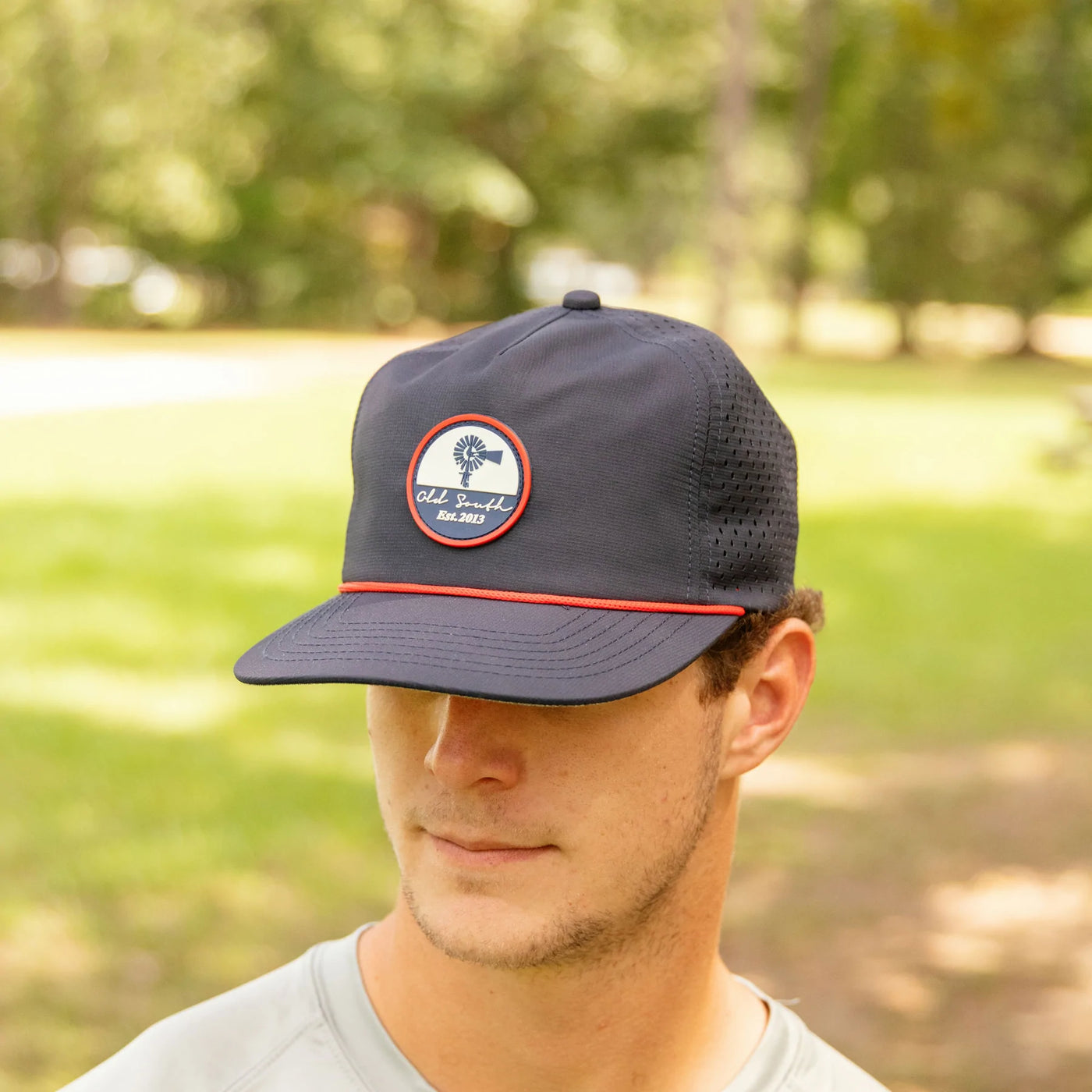 Old South Apparel Classic Circle Patch - Hydro Hat- Navy/Navy