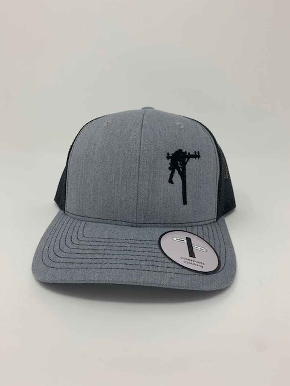 Crossroads Clothing Lineman Heather/Black Hat