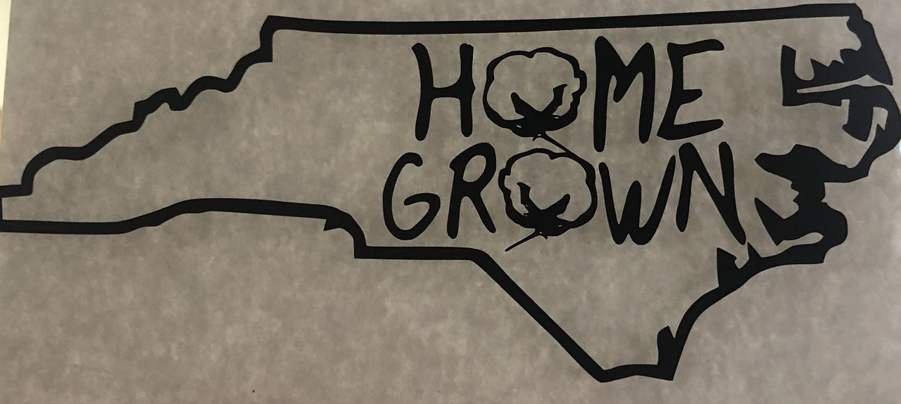 North Carolina Cotton Home Grown Decal