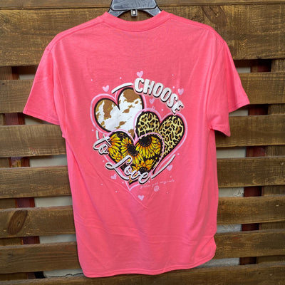 Girlie Girl Originals Choose Love Safety Pink