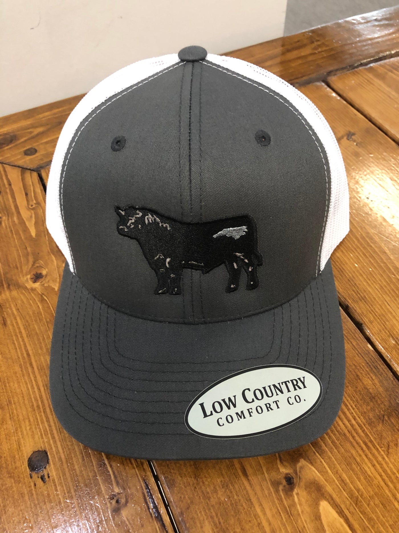 Low Country Comfort Co. Cow Branded Charcoal/White Hat