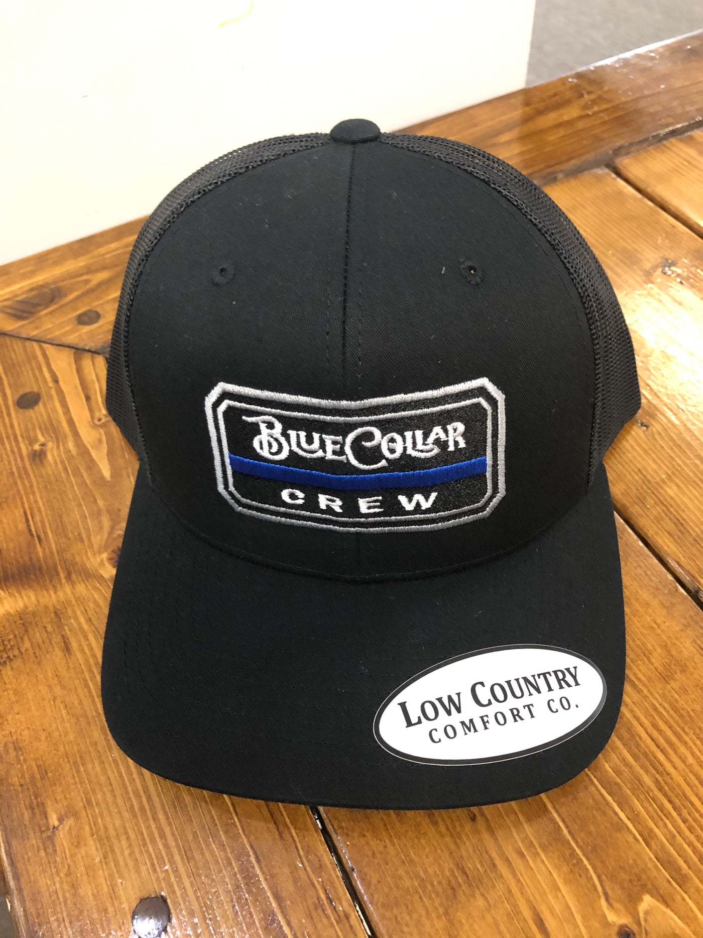 Low Country Comfort Co. Blue Collar Blueline Black Hat