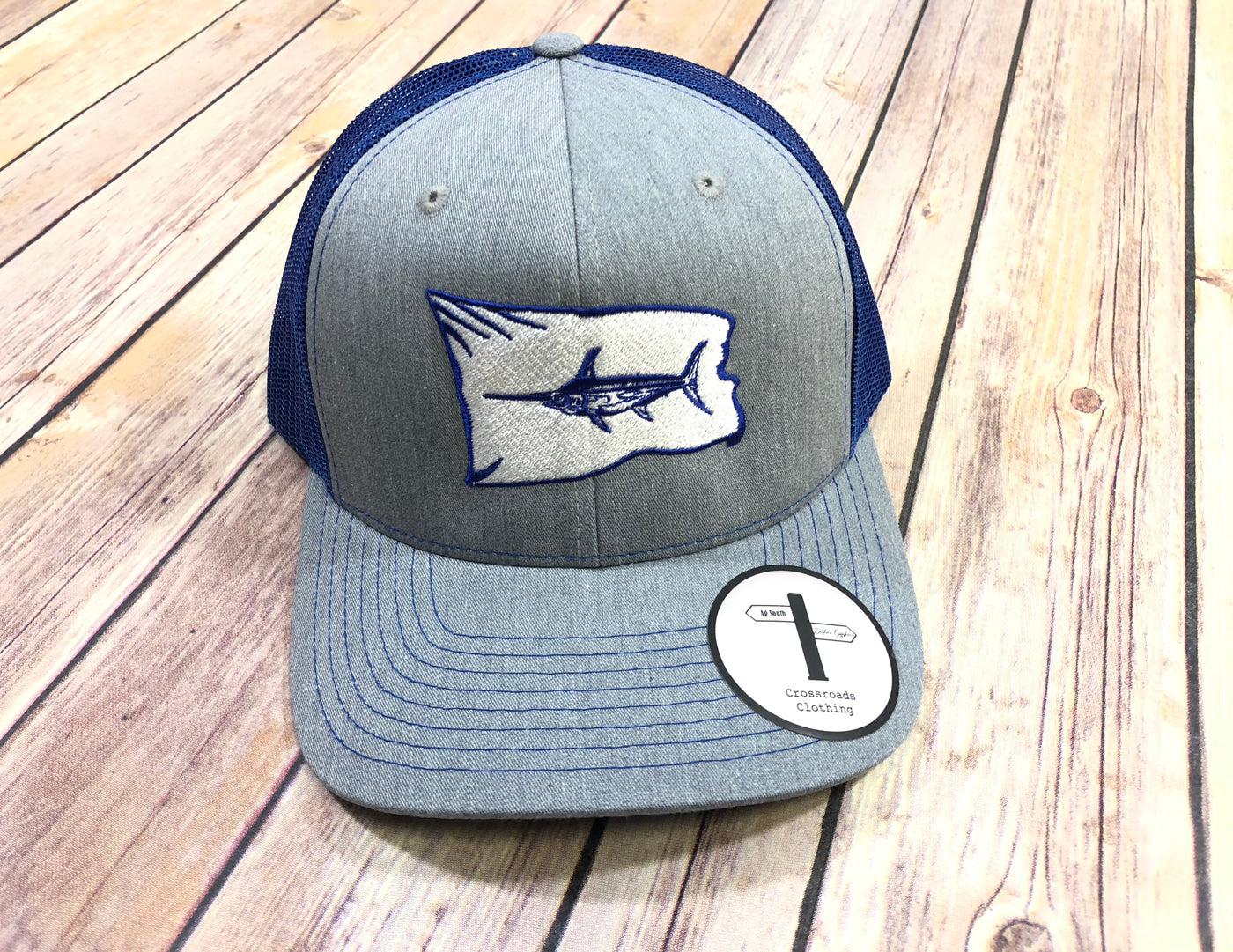Eastern Offshore Swordfish Release Flag Heather Grey/Navy Hat