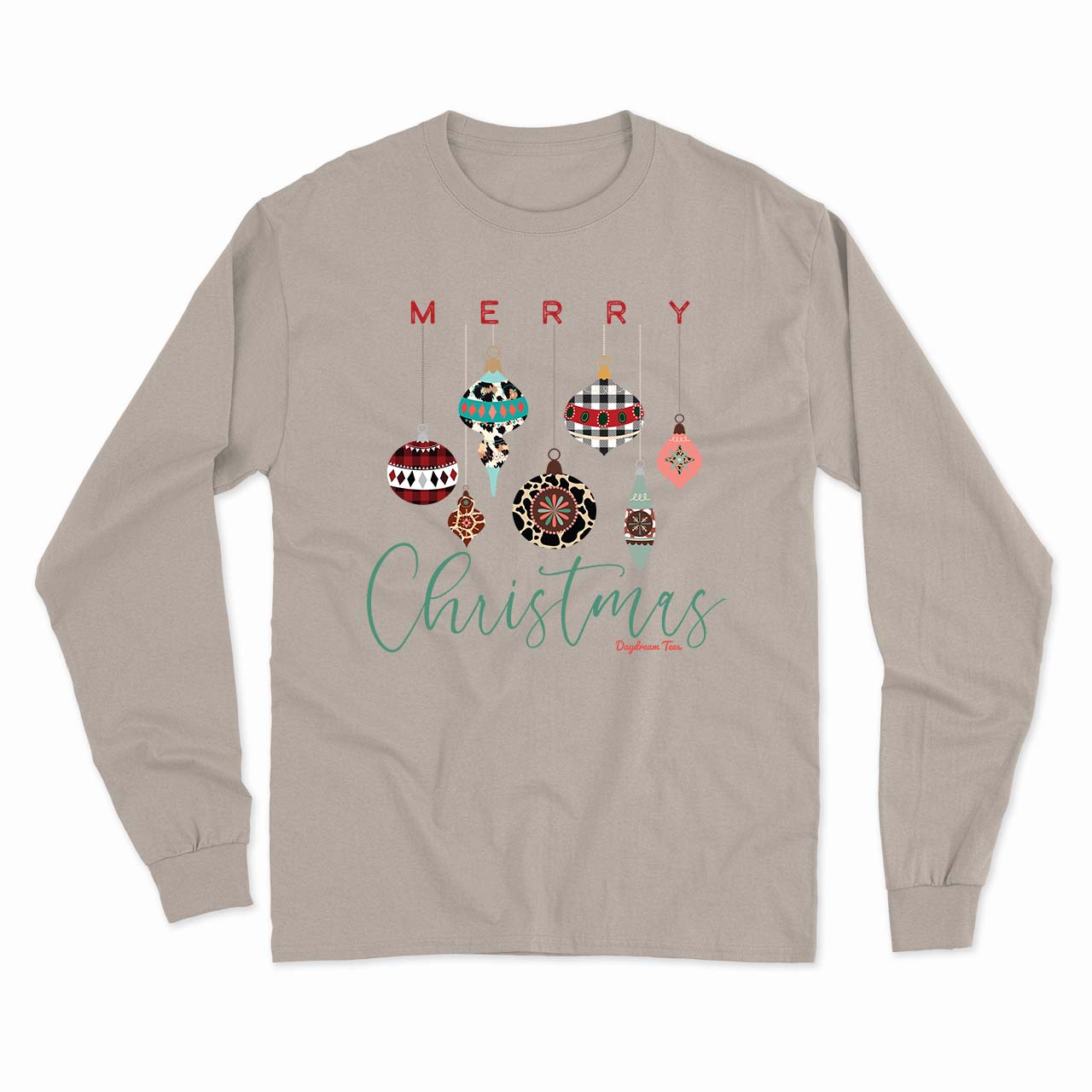 Daydream Tees Merry Christmas Ornaments