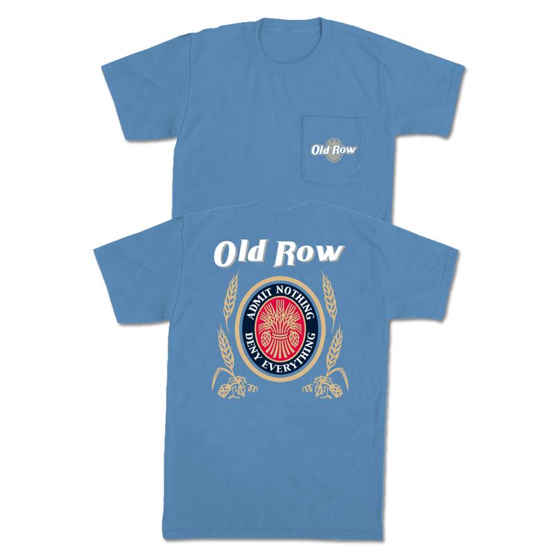 Old Row Retro Can Pocket Tee Washed Denim