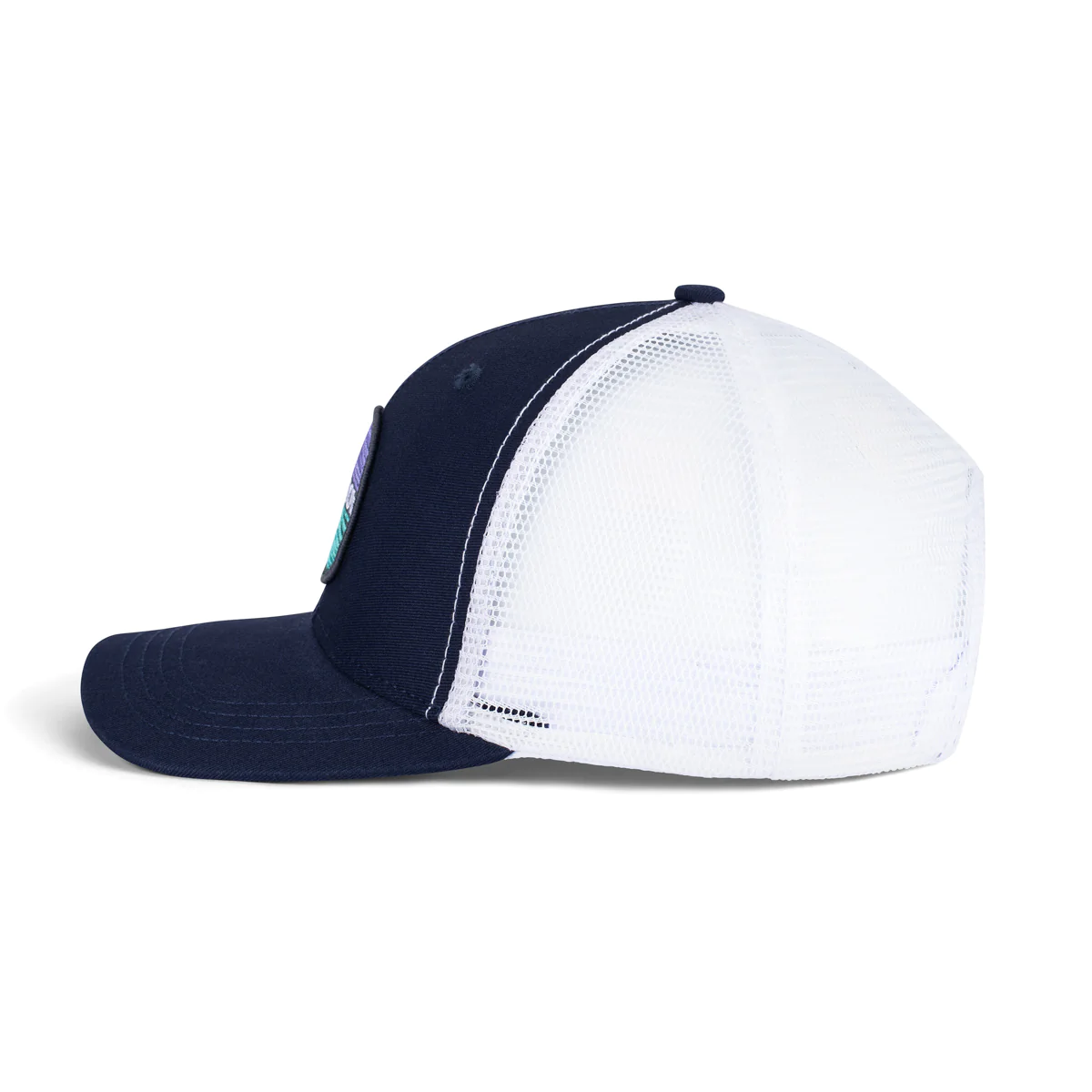Old Row Waves Mesh Hat Navy