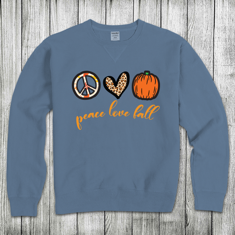 Daydream Tees Peace Love Fall - Saltwater