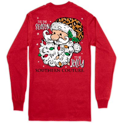 Southern Couture Season To Be Jolly Red LS