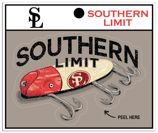 Southern Limit Fishing Bait Decal
