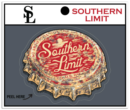 Southern Limit Bottle Cap Decal