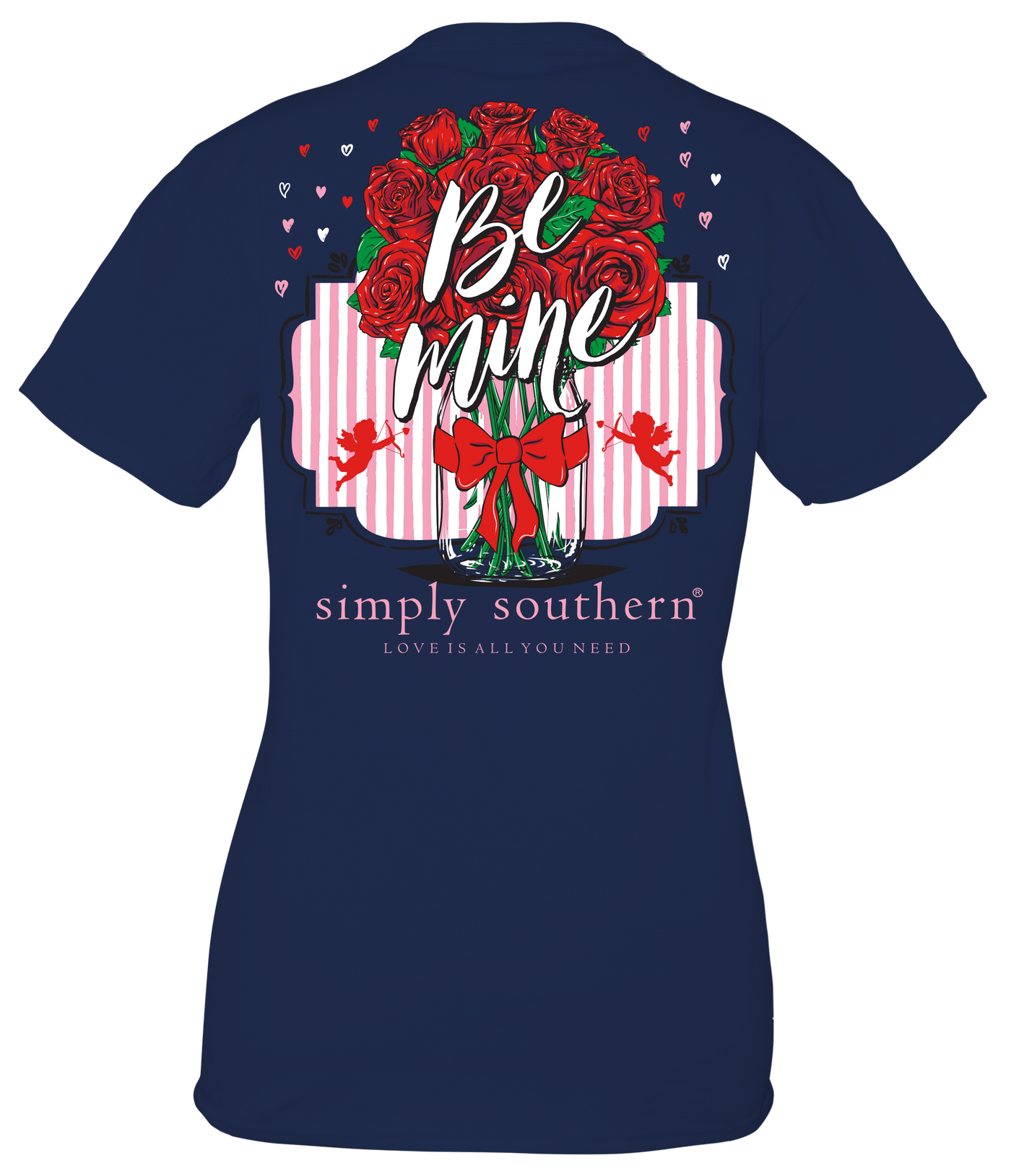 Simply Southern Be Mine Navy SS