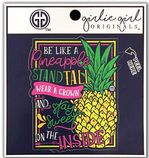 Girlie Girl Originals Sweet Pineapple Decal/Sticker