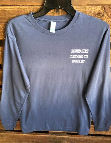 Round Here Clothing X-Mark North Carolina Tobacco & Sweet Potato Long Sleeve Navy