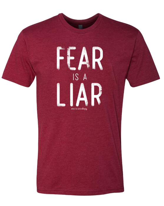 Southernology Faded Fear Is A Liar Statement Cardinal Tee SS