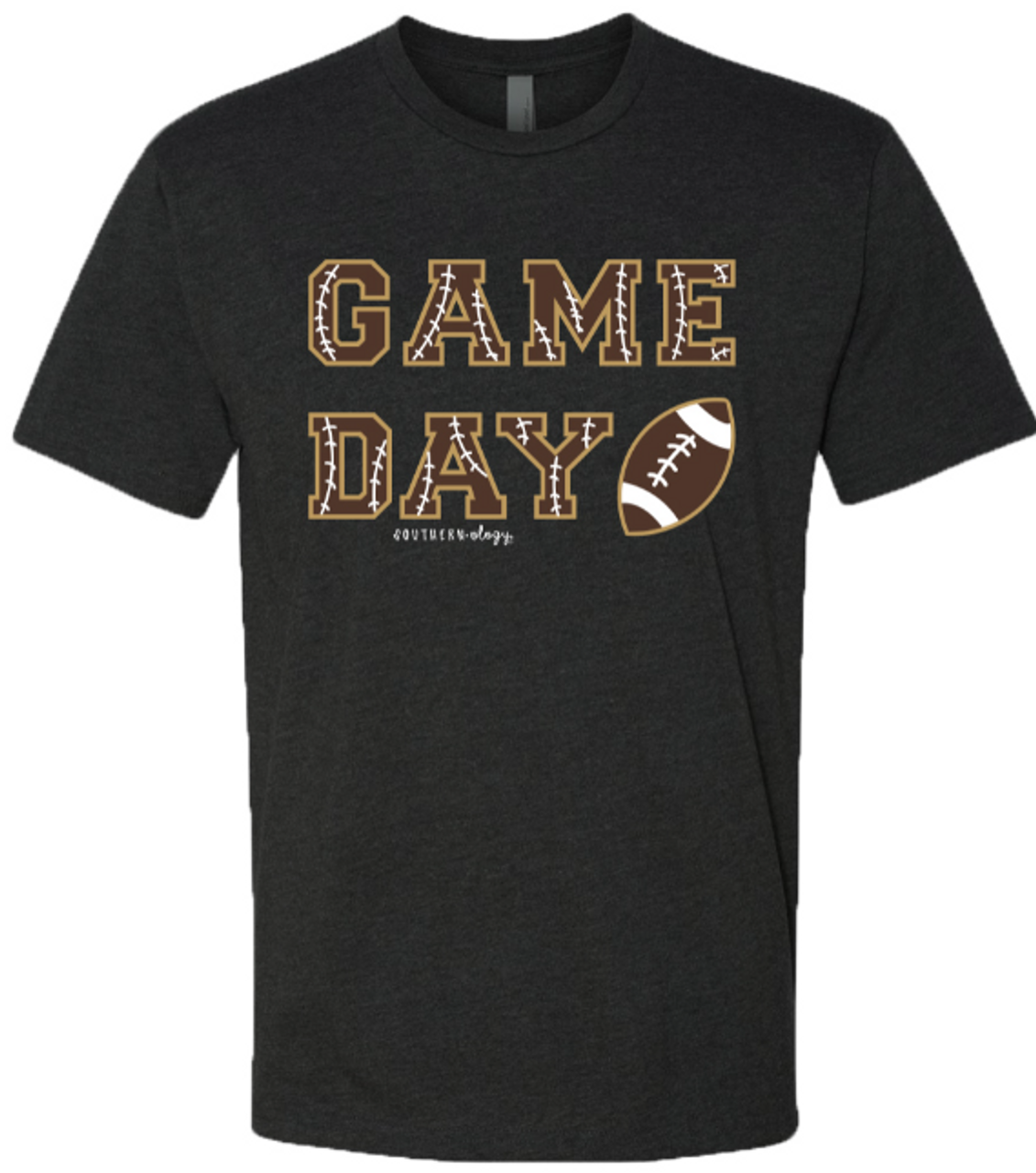 Southernology Gameday Football Letters Statement Black