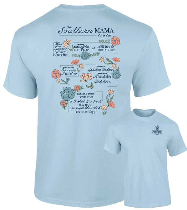 Southernology Southern Mama To A Tee Chambray