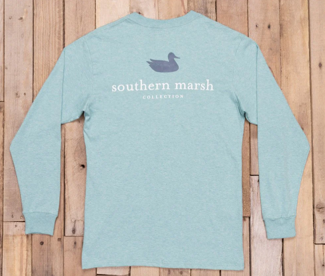 Southern Marsh LS Authentic Washed Moss Blue
