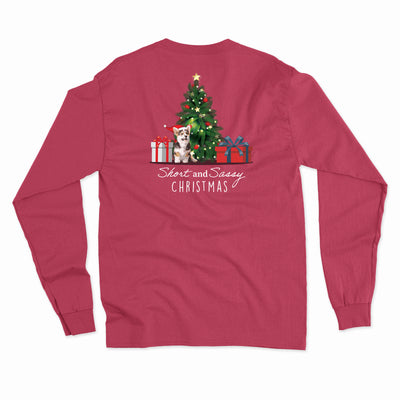 Dog Lick Park Short & Sassy Christmas LS Red