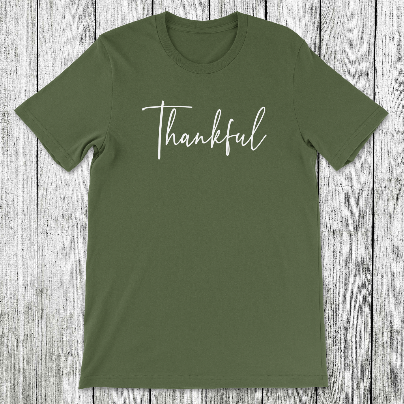 Daydream Tees Thankful Script