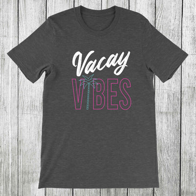 Daydream Tees Vacay Vibes Dark Heather