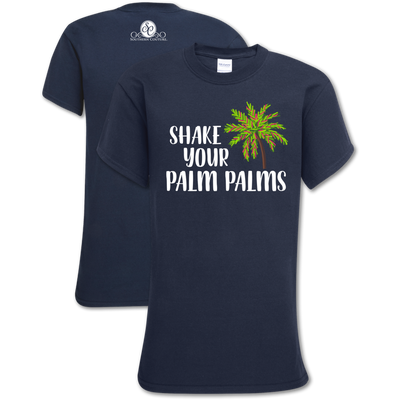 Southern Couture Shake Your Palm Palms Navy