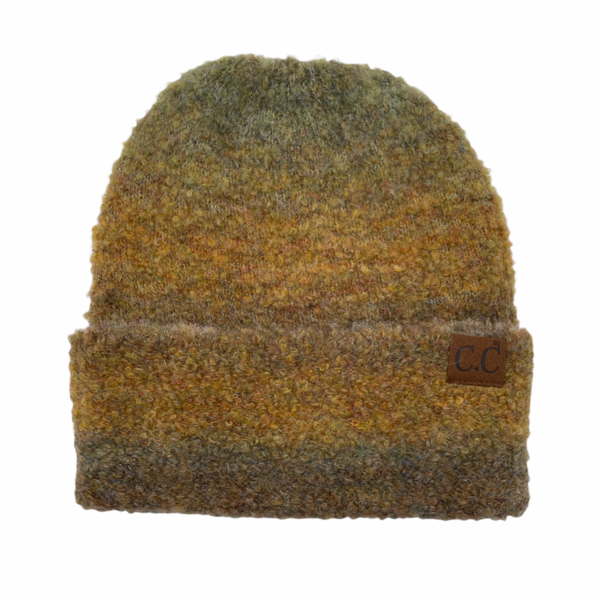 C.C. Multi Ombre Mohair Beanie Taupe
