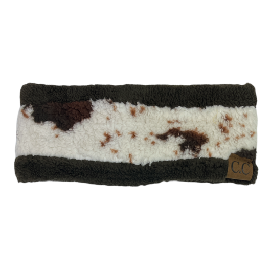 C.C. Cow Headwrap Brown