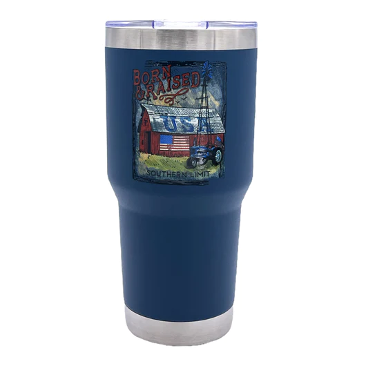 Southern Limit Born Raised Stainless Steel Tumbler