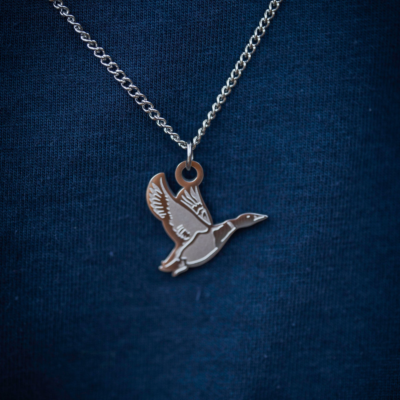 Duck - Stainless Steel Necklace and Pendant