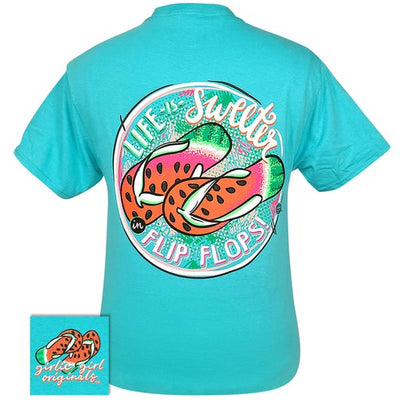 Girlie Girl Originals Watermelon Flip Flop Scuba Blue