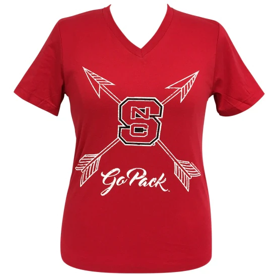 Girlie Girl Originals Arrows NC State Red SS