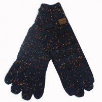 C.C. Brand Navy Speckled Gloves