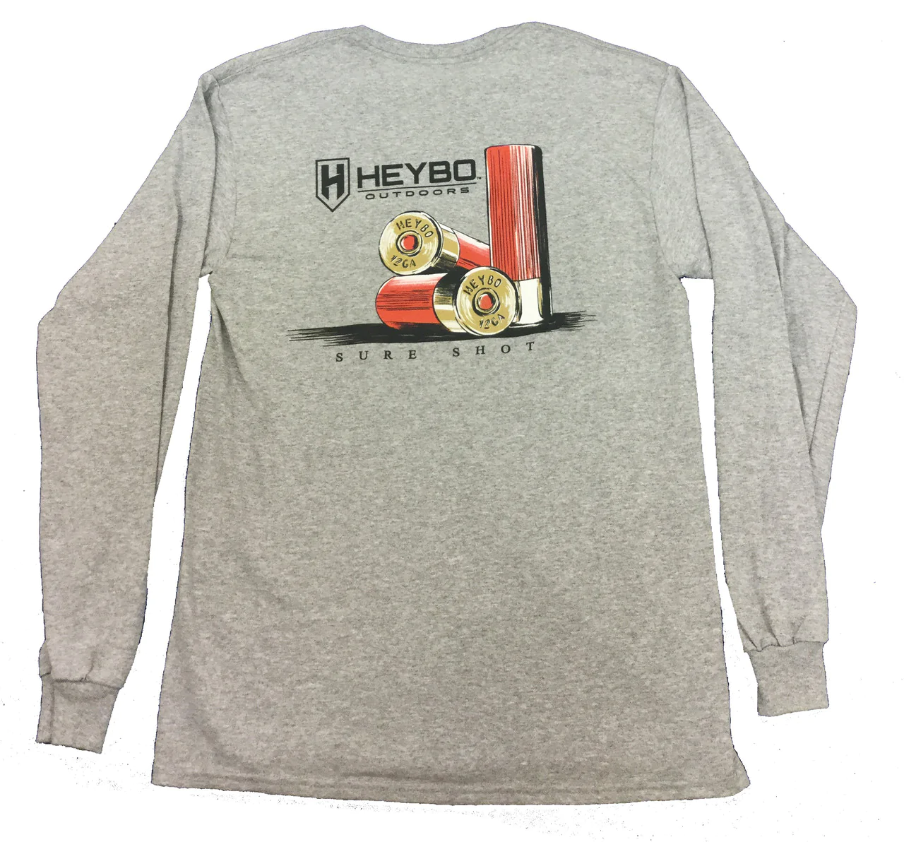 Heybo Outdoors Sure Shot Athletic Heather LS