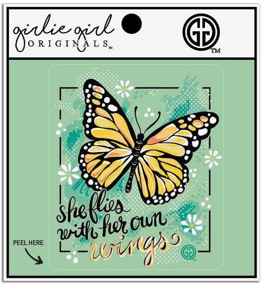 Girlie Girl Originals Her Own Wings Decal/Sticker