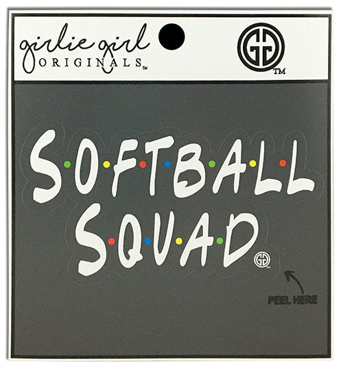 Girlie Girl Originals Softball Squad Decal