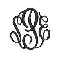 3 Letter Monogram Decal