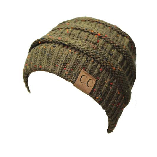 C.C. Speckled Beanie New Olive